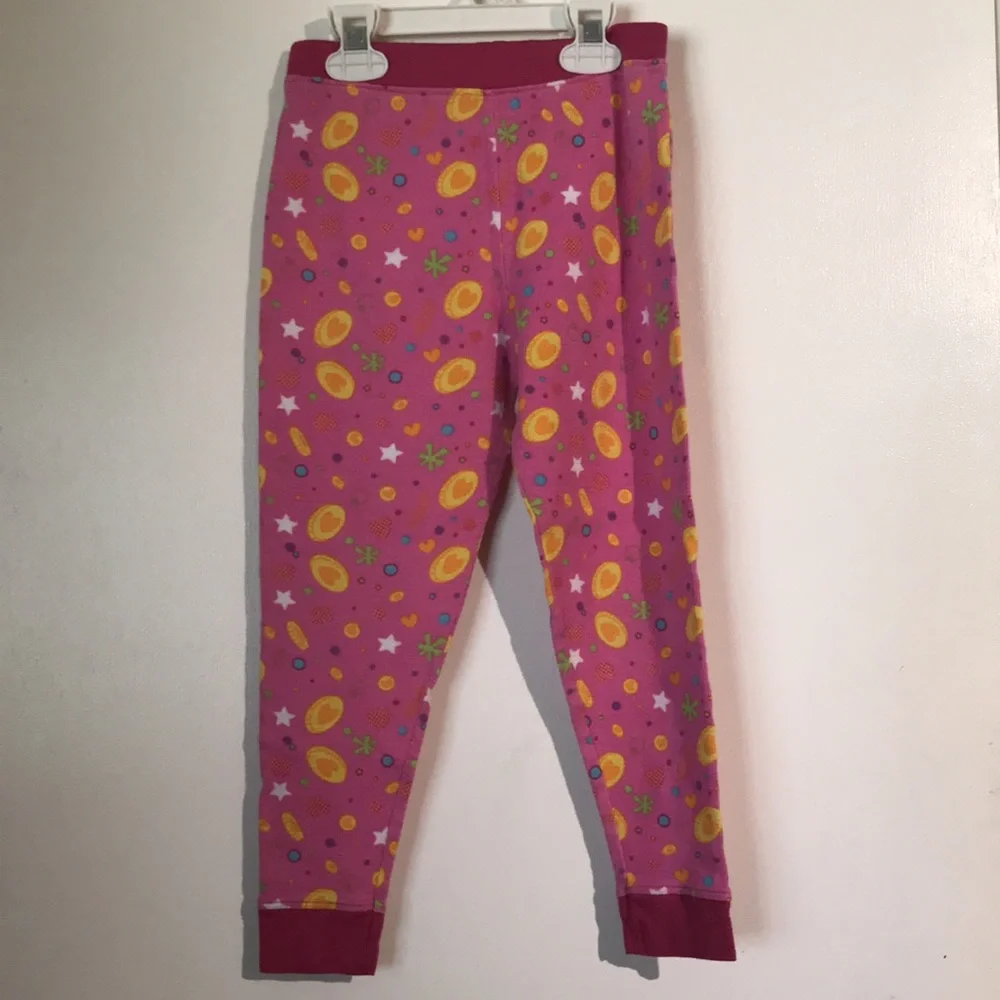 Shopkins Moose Girls Pajama Set Size 8 Pink White 2pc Long Sleeve Kids Sleep - Picture 6 of 7